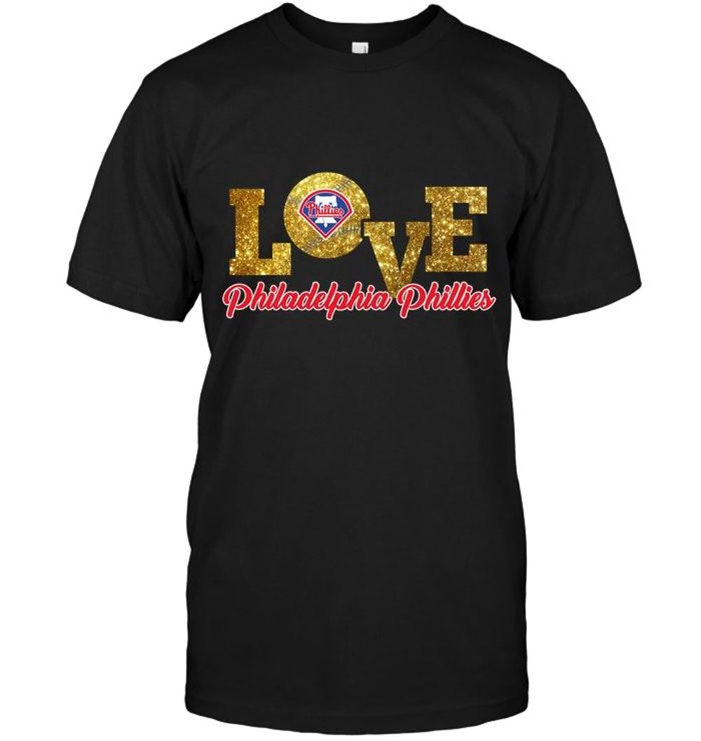 Attractive Mlb Philadelphia Phillies Love Philadelphia Phillies Glittering T Shirt 
