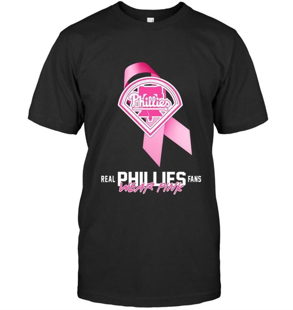 Gifts Mlb Philadelphia Phillies Real Fans Wear Pink Br East Cancer Support Shirt 