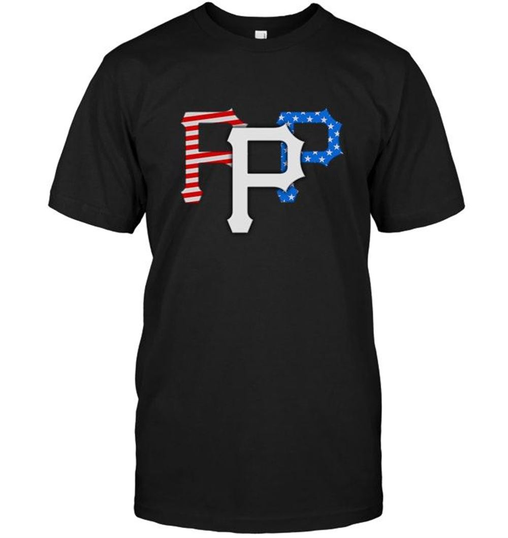 Limited Editon Mlb Pittsburgh Pirates 4th July Independence Day American Flag Shirt White 
