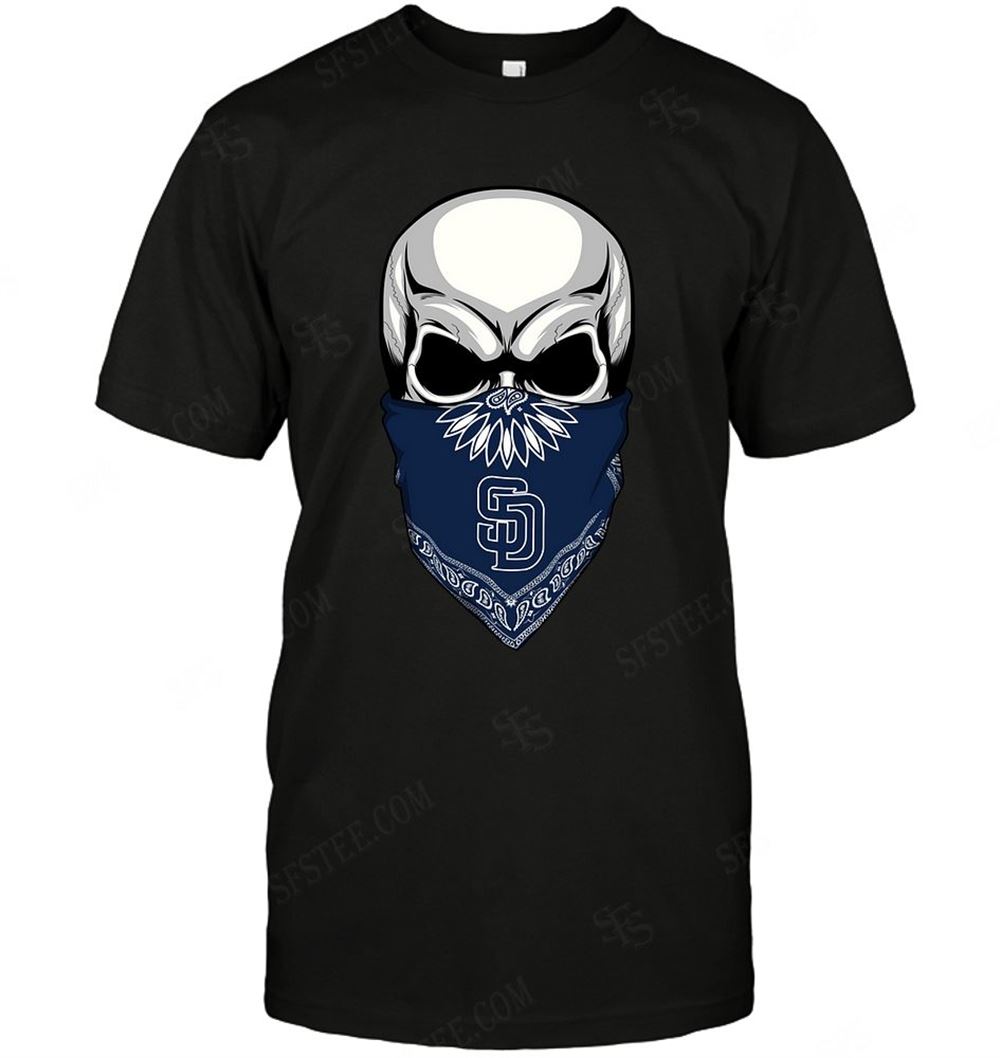 Awesome Mlb San Diego Padres Skull Rock With Mask 