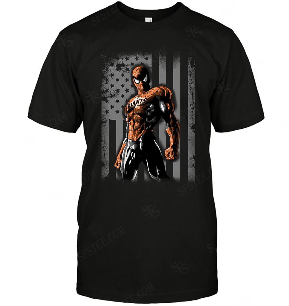 High Quality Mlb San Francisco Giants Spiderman Flag Dc Marvel Jersey Superhero Avenger 
