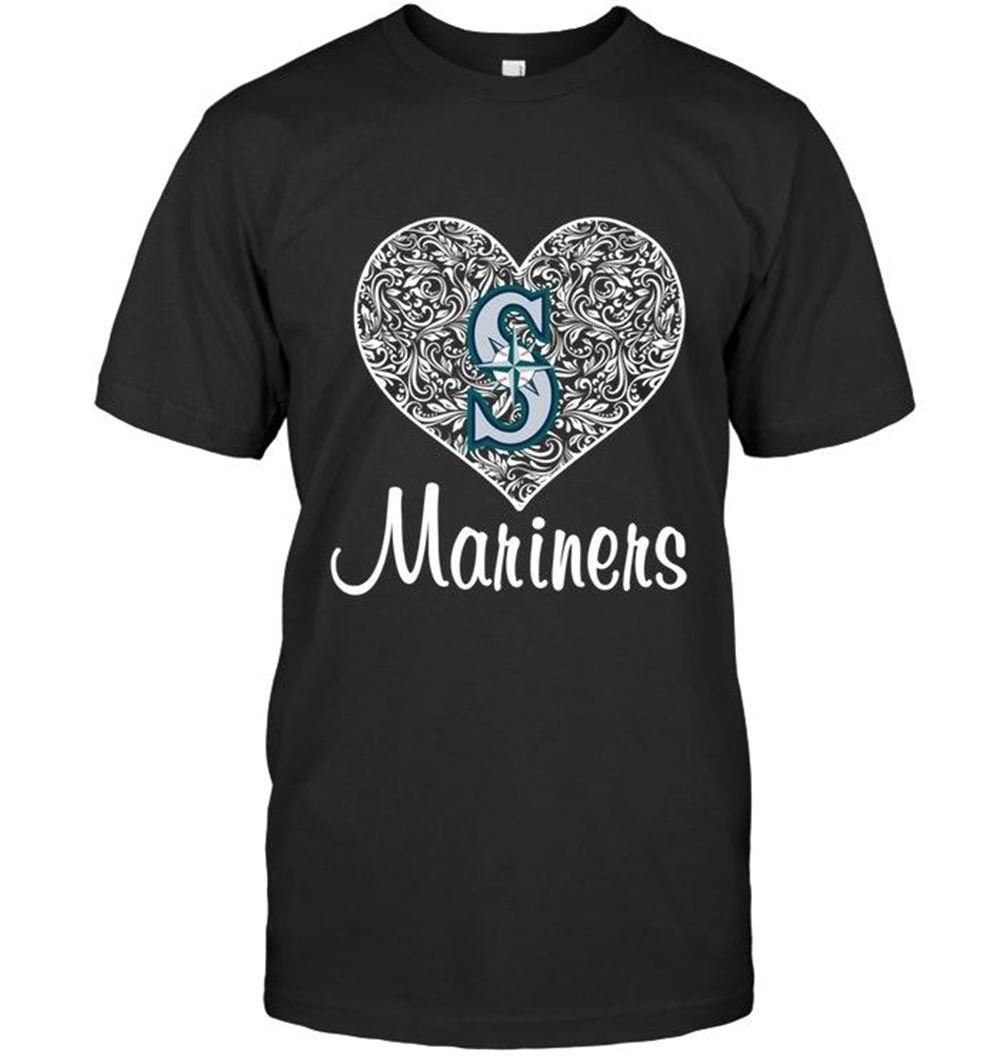 Awesome Mlb Seattle Mariners Heart Floral Pattern Shirt 