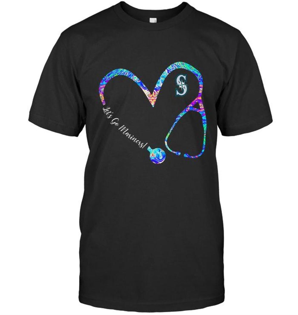 Limited Editon Mlb Seattle Mariners Lets Go Seattle Mariners Dyed Nurse Scope Love Shirt 