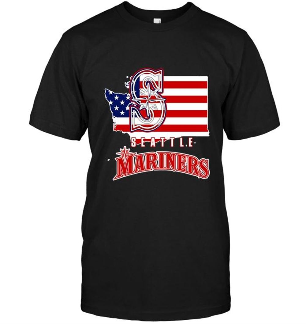 Interesting Mlb Seattle Mariners Washington 4th July Independence Day American Flag Shirt 