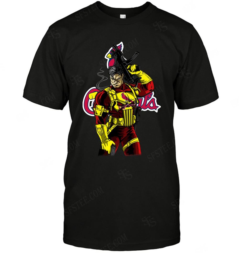 High Quality Mlb St Louis Cardinals Punisher Dc Marvel Jersey Superhero Avenger 