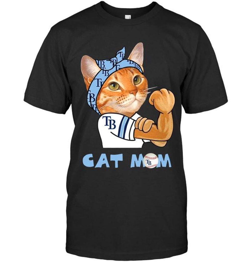 Promotions Mlb Tampa Bay Rays Cat Mom Strong Mom For Fan T Shirt 