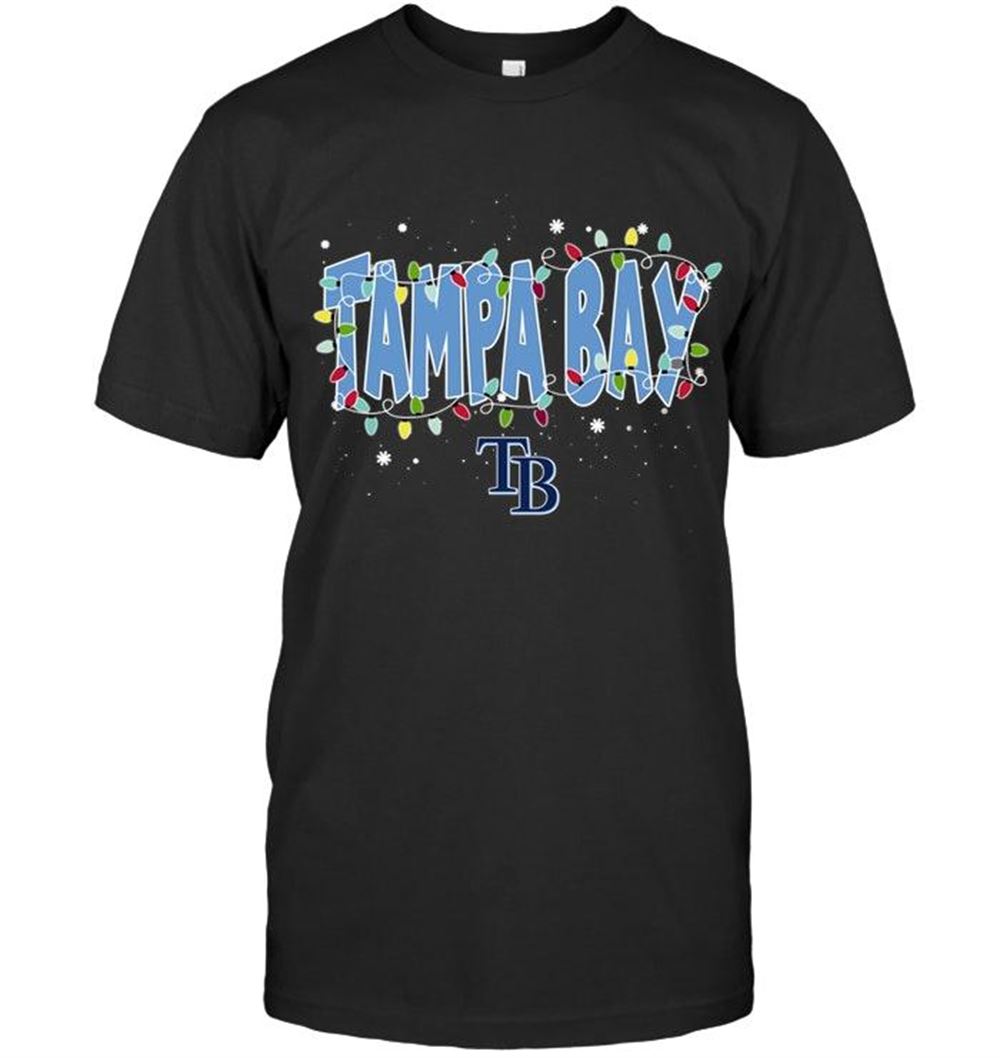 Special Mlb Tampa Bay Rays Christmas Fairy Lights T Shirt 