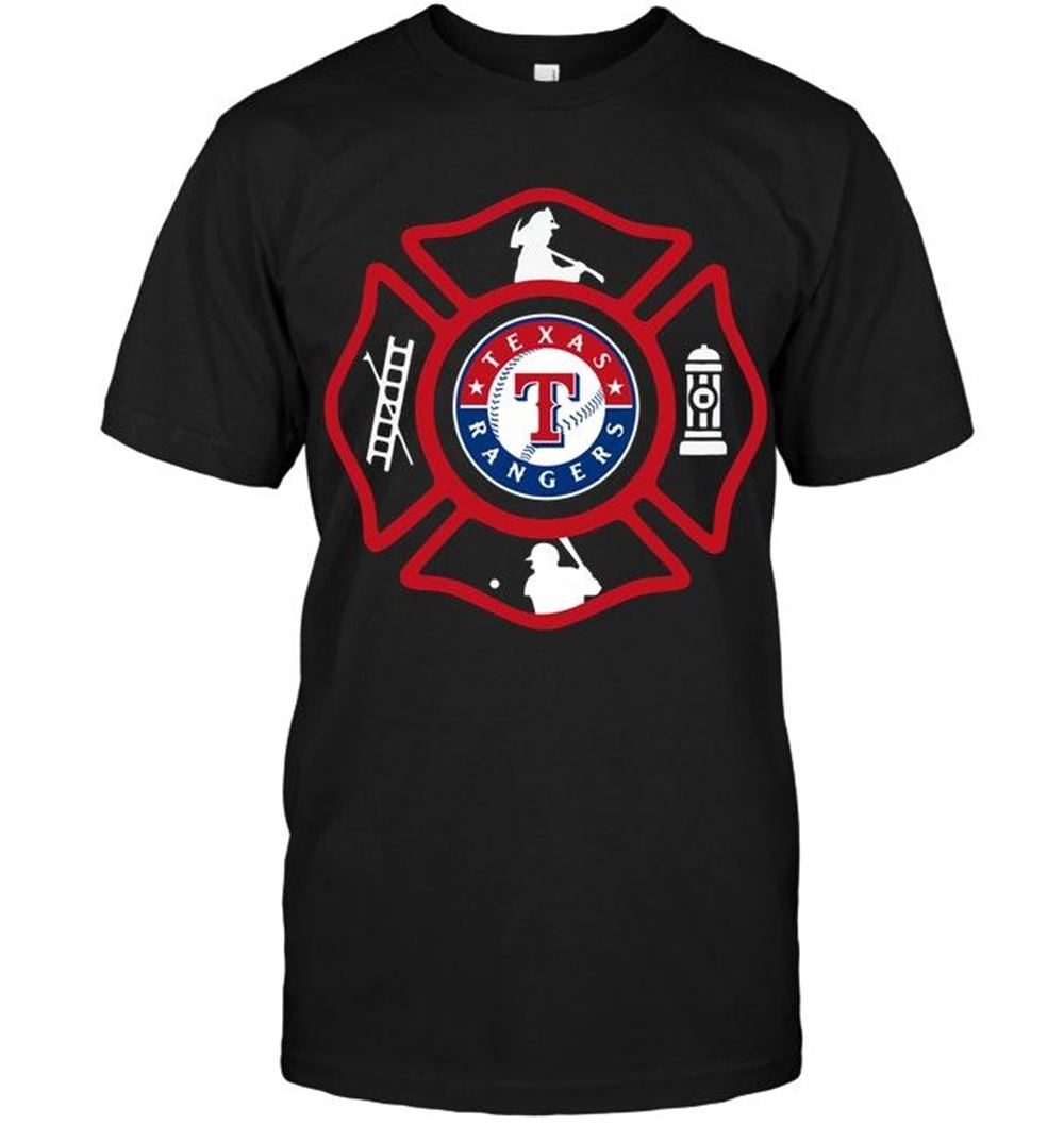 Amazing Mlb Texas Rangers Firefighter Shirt 