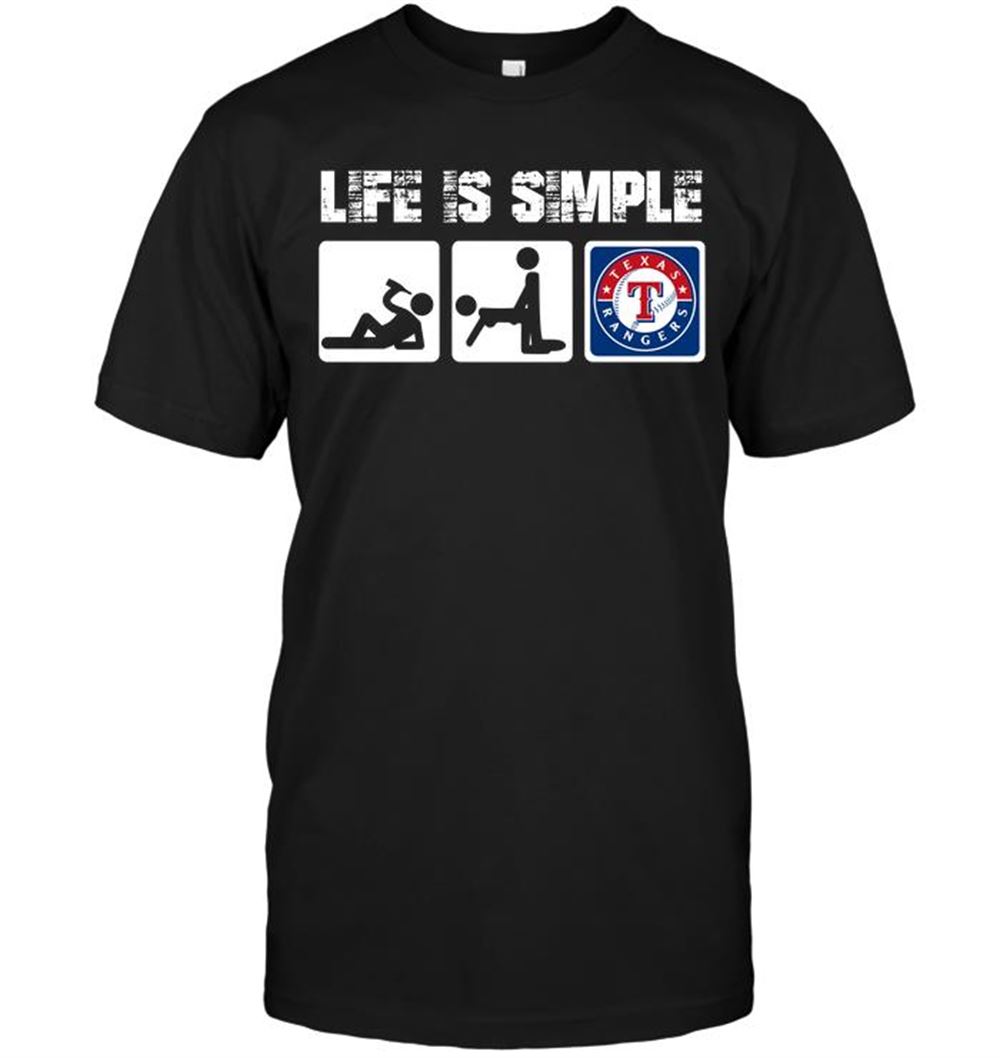 Limited Editon Mlb Texas Rangers Life Is Simple 