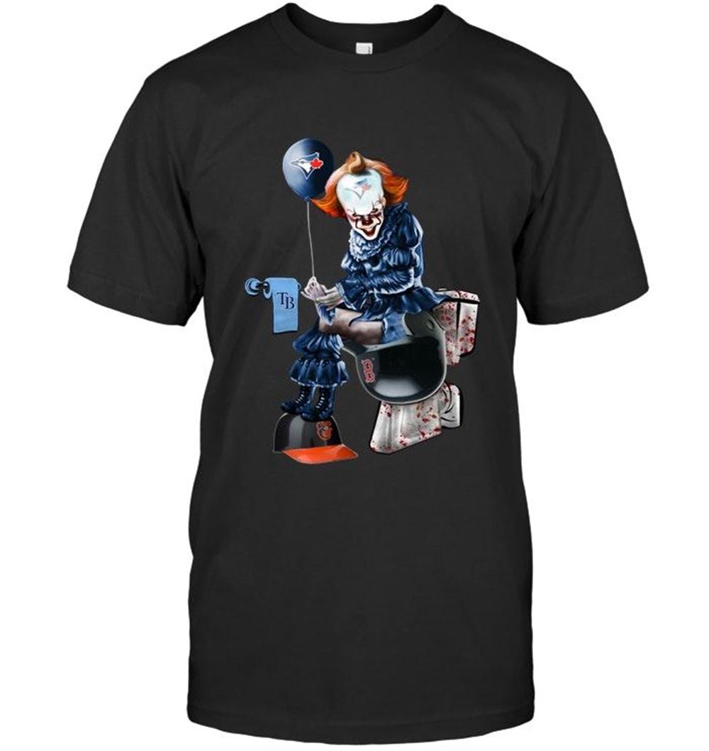 Awesome Mlb Toronto Blue Jays It Toronto Blue Jays In Toilet Halloween Shirt 