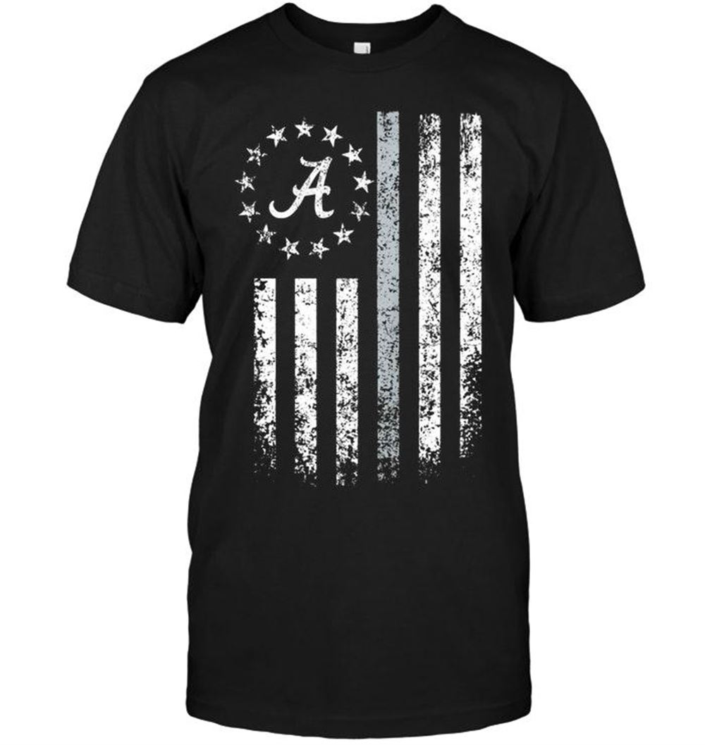 Awesome Ncaa Alabama Crimson Tide American Flag Stars Shirt 