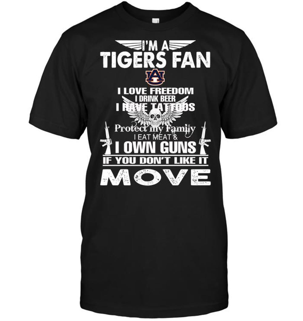 Interesting Ncaa Auburn Tigers Im An Auburn Tigers Fan I Love Freedom I Drink Beer I Have Tattoos 