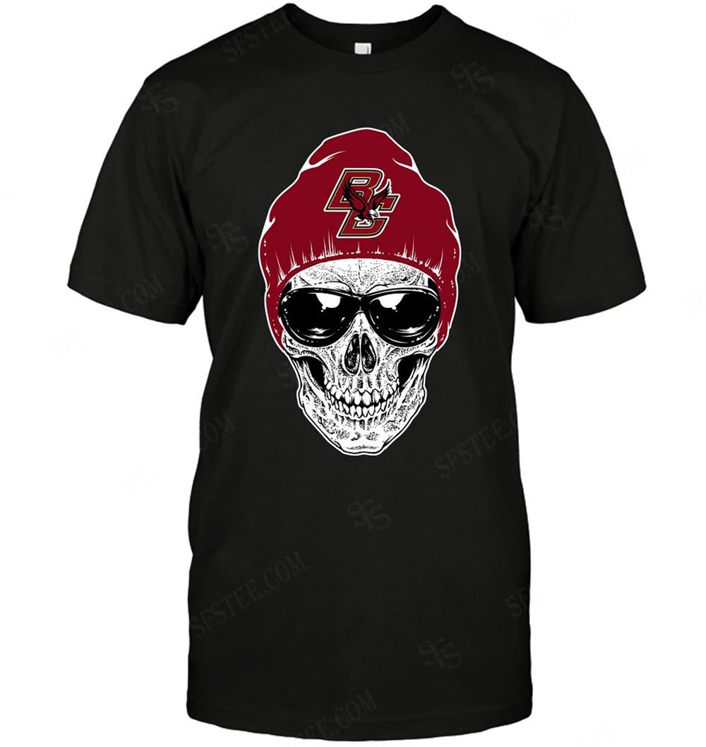 Amazing Ncaa Boston College Eagles Skull Rock With Beanie 