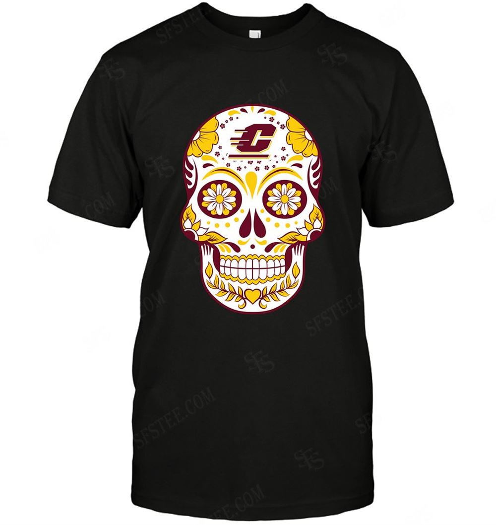 Promotions Ncaa Central Michigan Chippewas Skull Rock With Flower 
