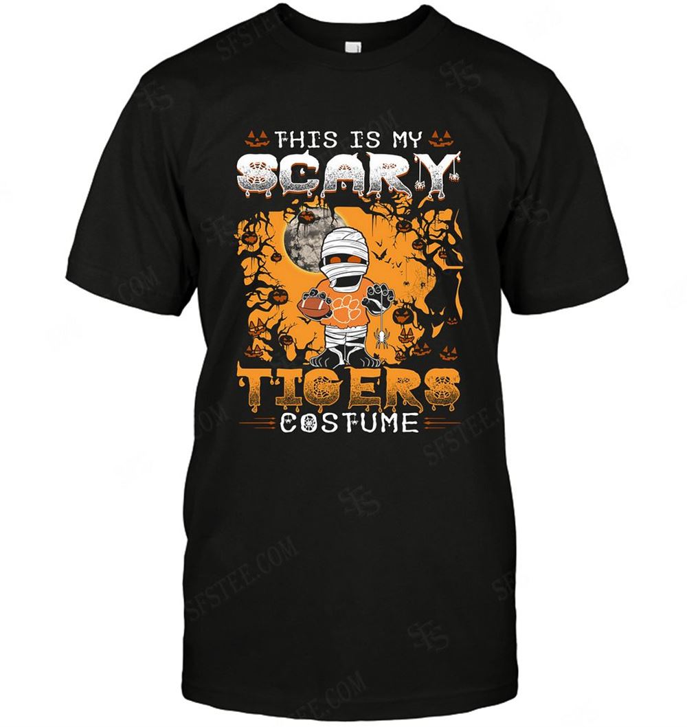 Limited Editon Ncaa Clemson Tigers Halloween This Is My Scary Costume 