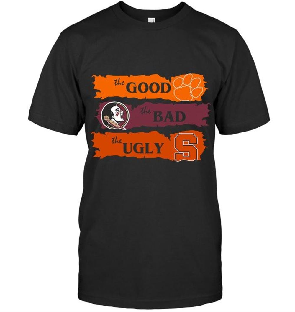 Promotions Ncaa Clemson Tigers The Good The Bad The Ugly Fan T Shirt 