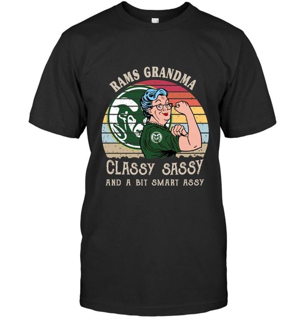 Interesting Ncaa Colorado State Rams Strong Grandma Classy Sassy And A Bit Smart Asy Retro Art T Shirt 