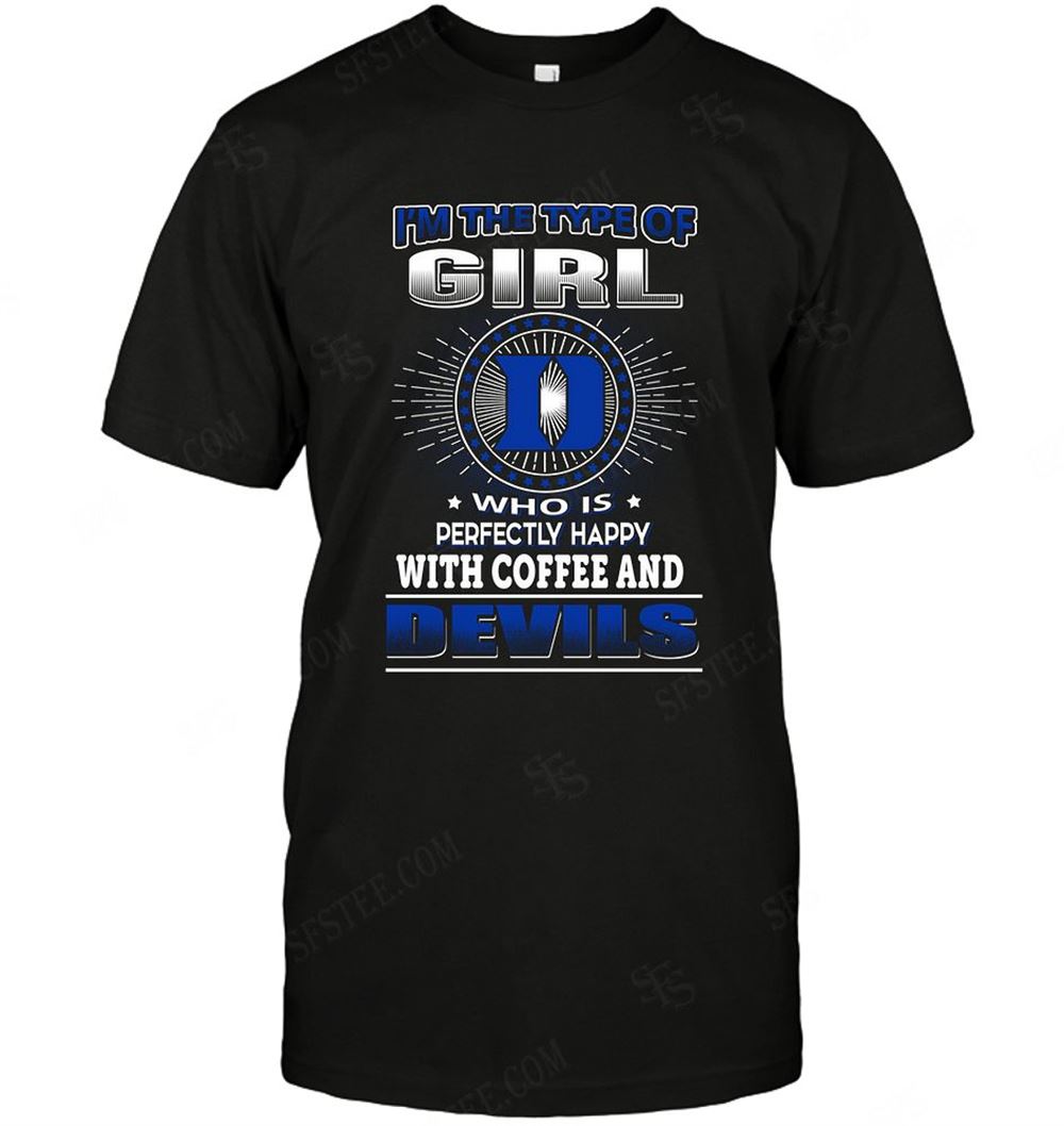 Attractive Ncaa Duke Blue Devils Girl Loves Coffee 