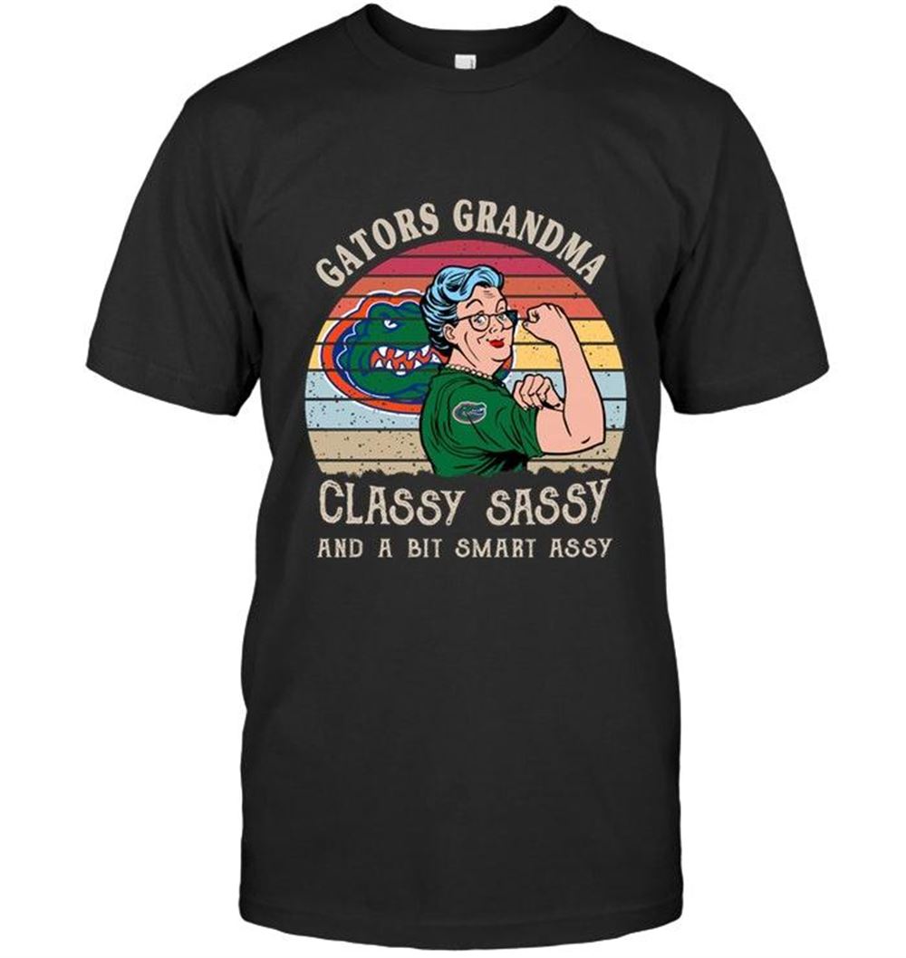 High Quality Ncaa Florida Gators Strong Grandma Classy Sassy And A Bit Smart Asy Retro Art T Shirt 