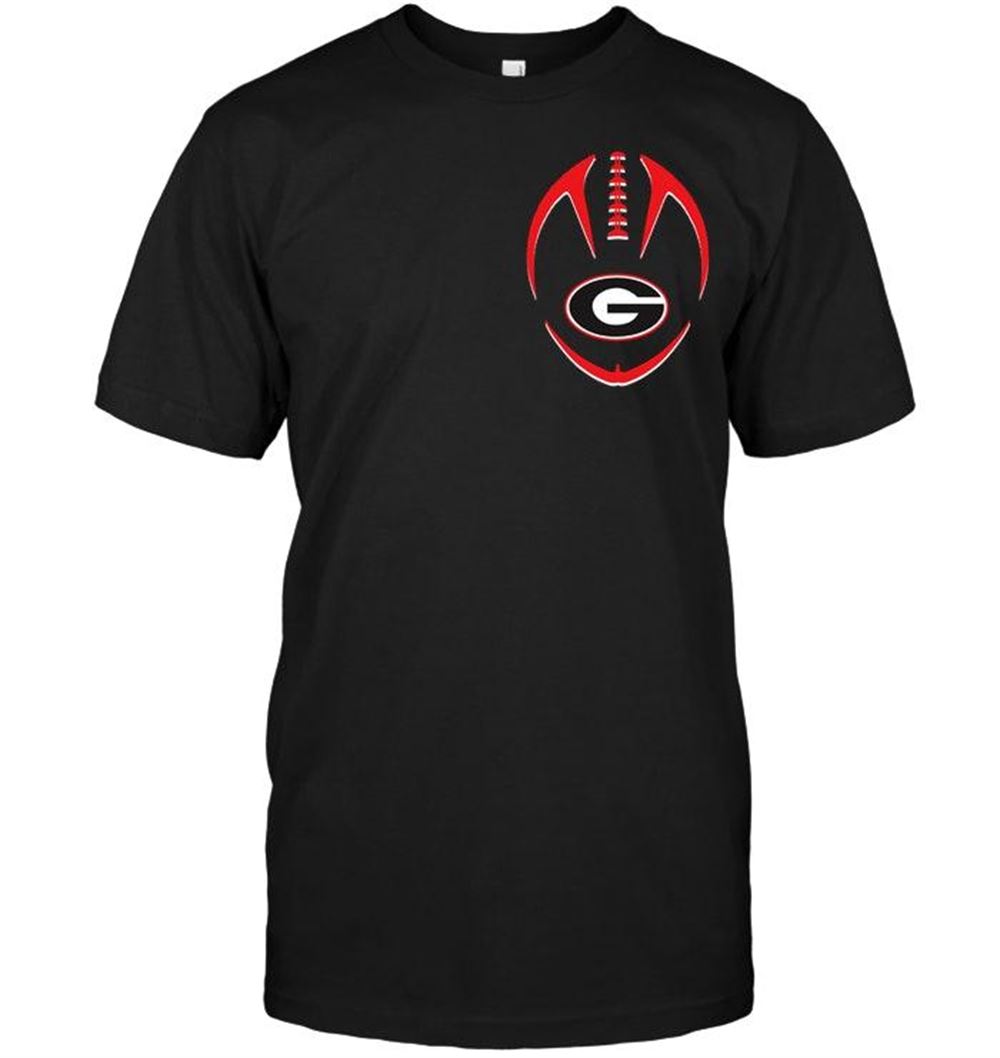 Attractive Ncaa Georgia Bulldogs American Flag Back Shirt 