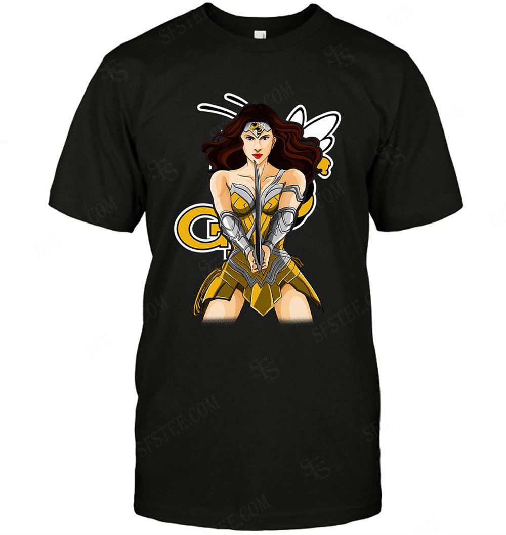 Attractive Ncaa Georgia Tech Yellow Jackets Wonderwoman Dc Marvel Jersey Superhero Avenger 