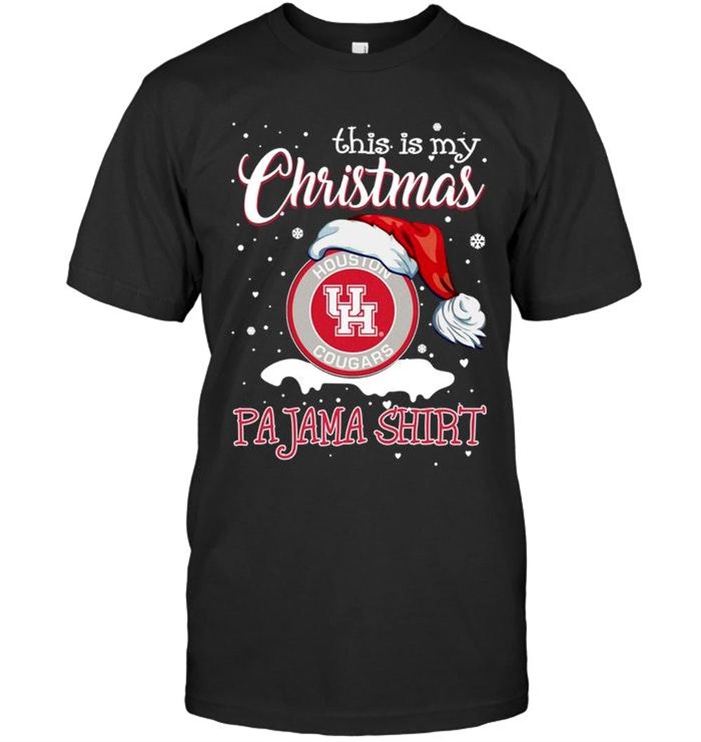 Gifts Ncaa Houston Cougars This Is My Christmas Houston Cougars Pajama Shirt T Shirt 