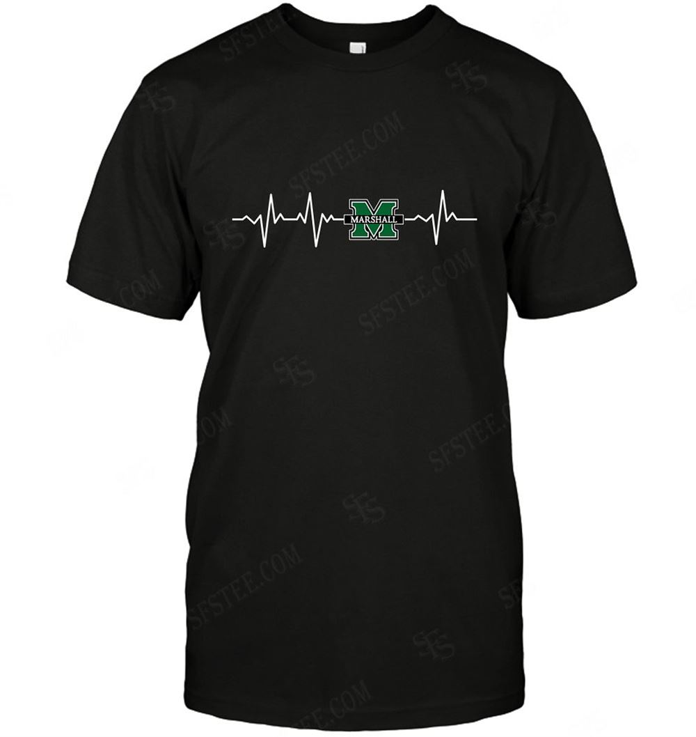 Special Ncaa Marshall Thundering Herd Heartbeat With Logo 