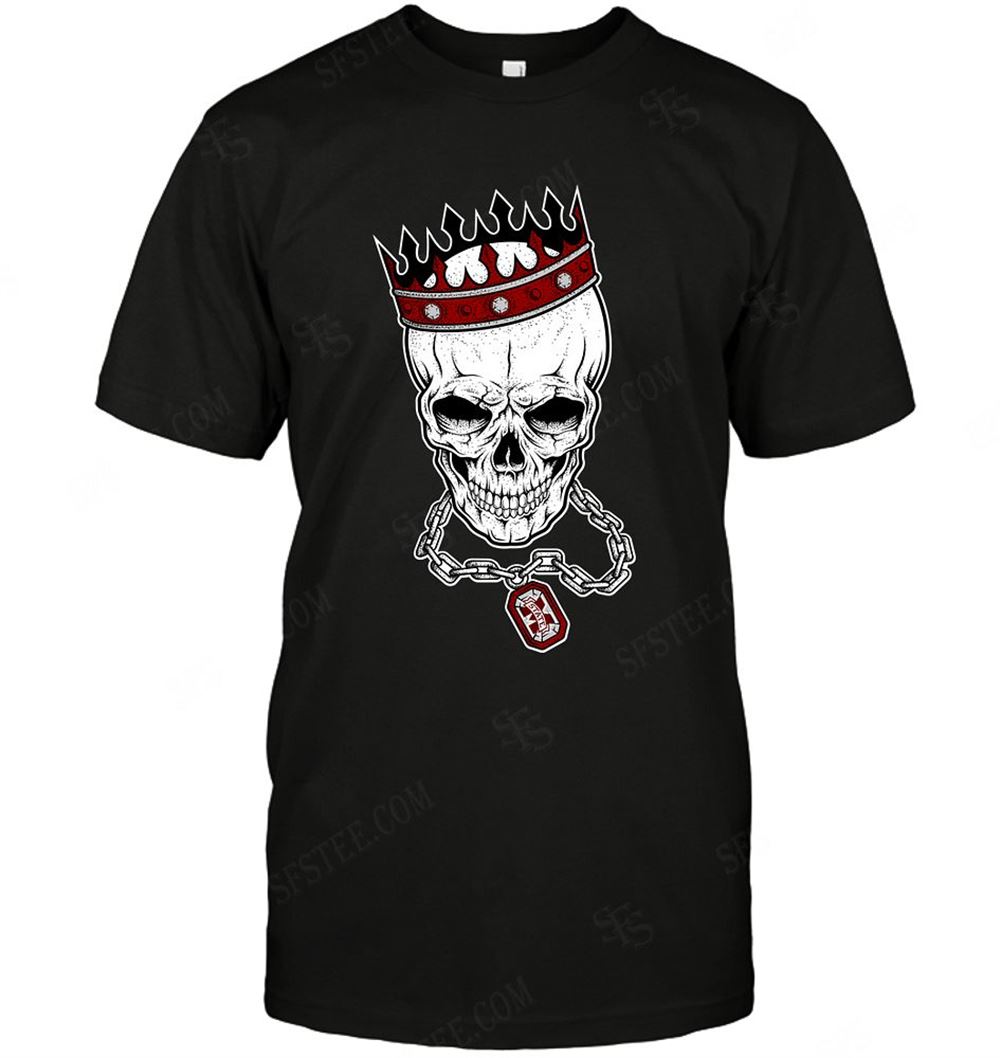 Amazing Ncaa Mississippi State Bulldogs Skull Rock With Crown 