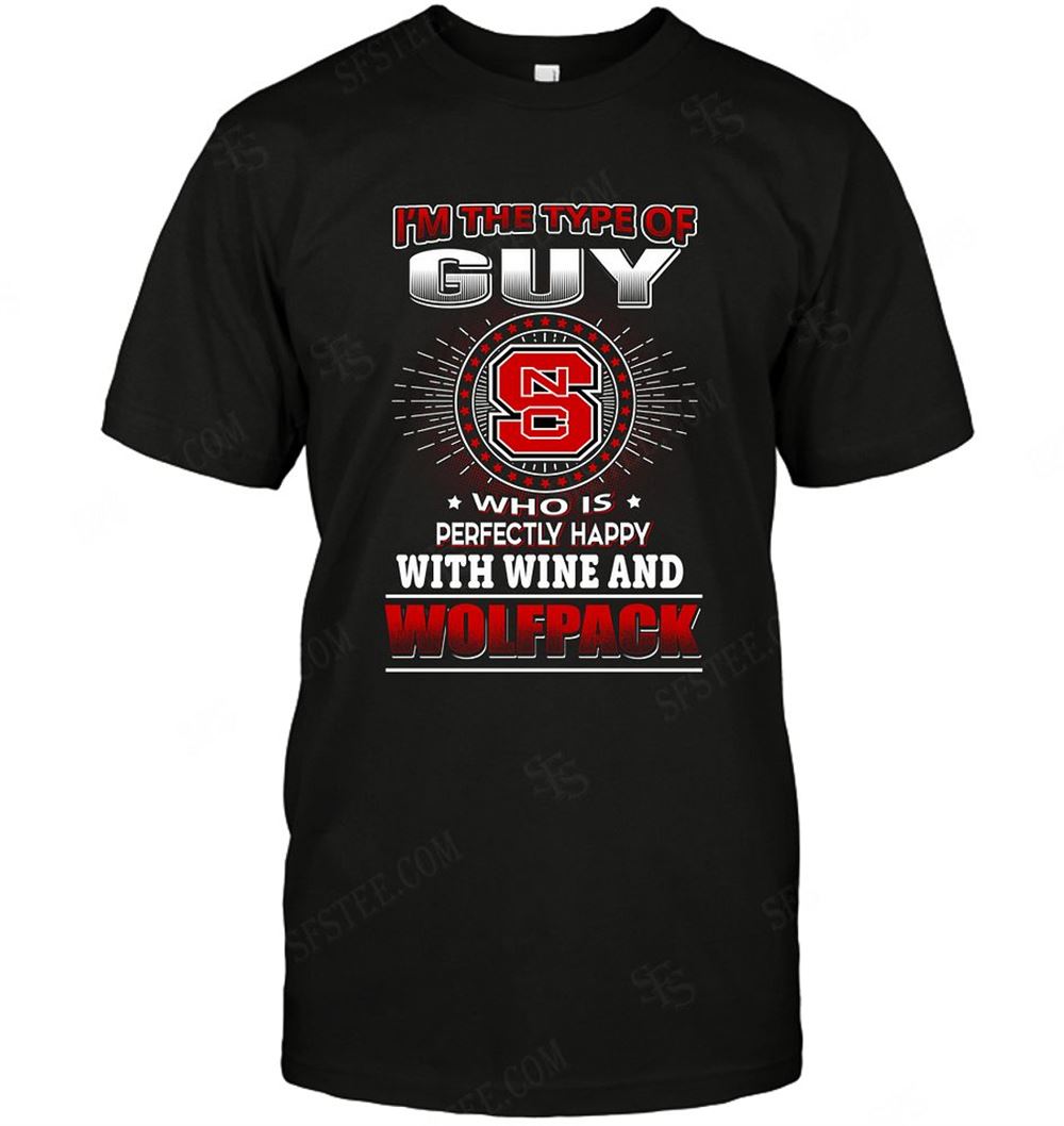 Happy Ncaa Nc State Wolfpack Guy Loves Wine 