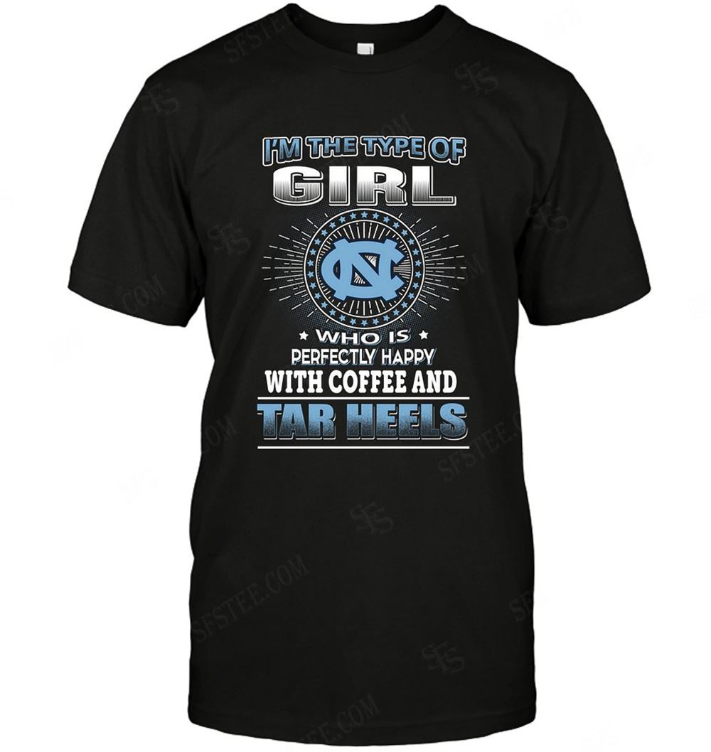 High Quality Ncaa North Carolina Tar Heels Girl Loves Coffee 