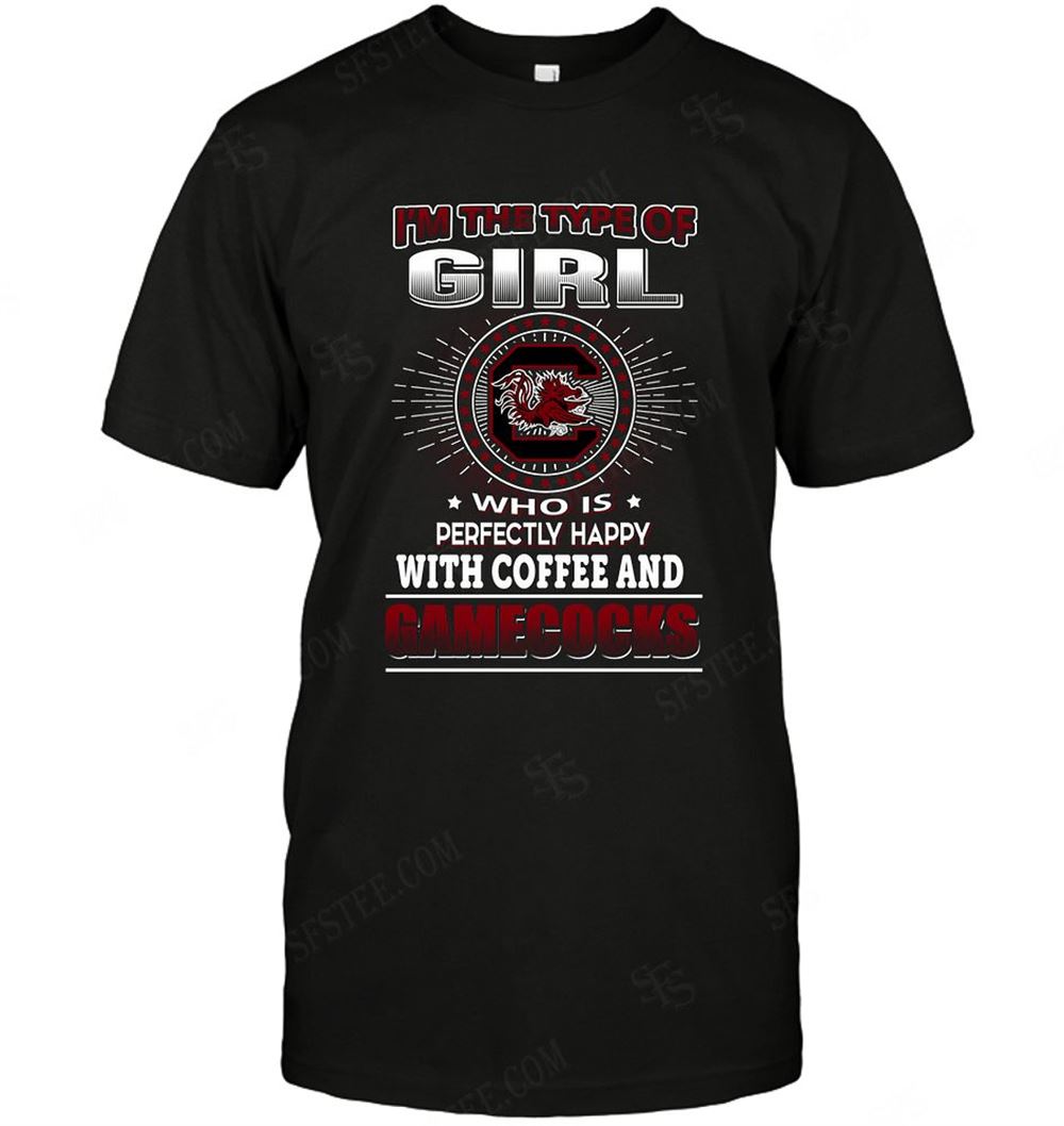 Limited Editon Ncaa South Carolina Gamecocks Girl Loves Coffee 