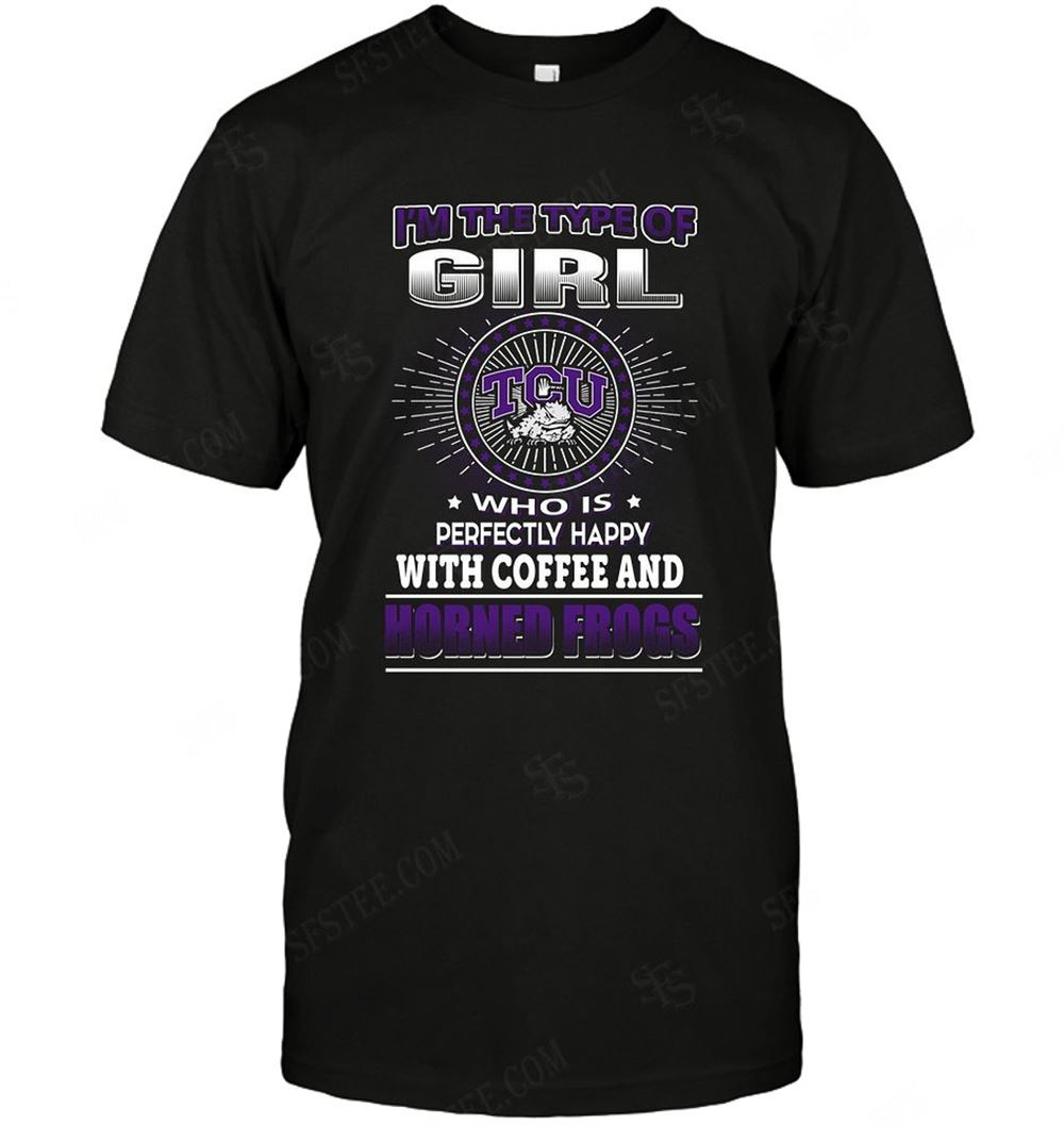 Gifts Ncaa Tcu Horned Frogs Girl Loves Coffee 