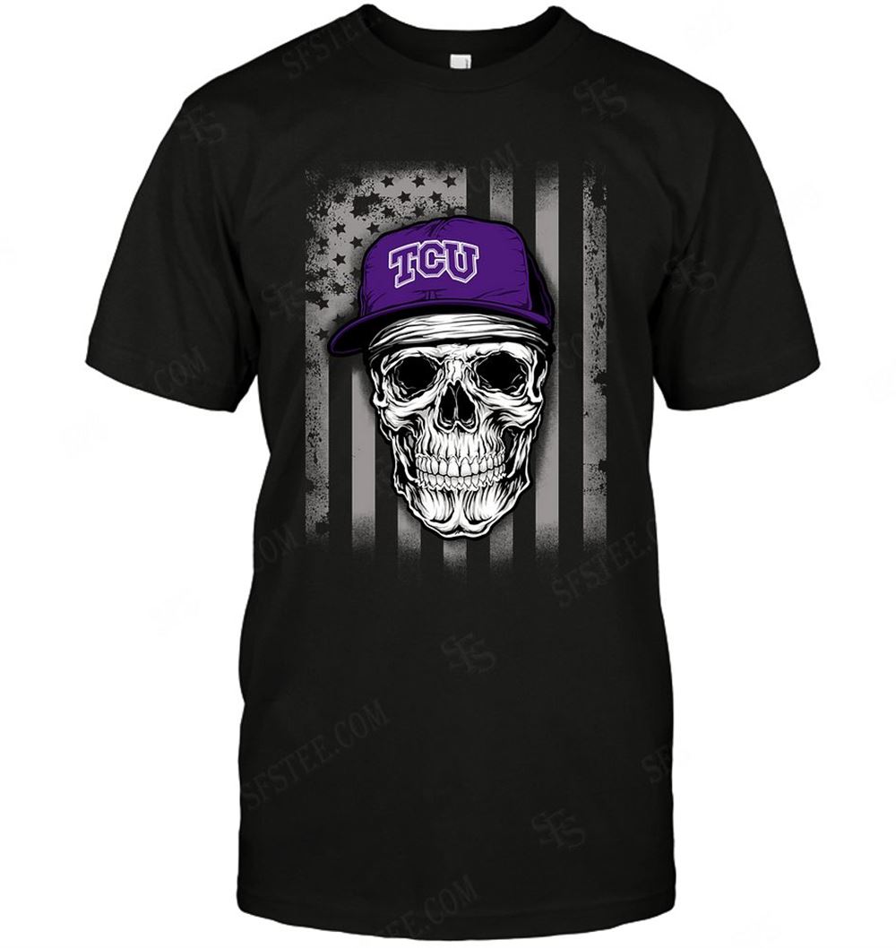 Limited Editon Ncaa Tcu Horned Frogs Skull Rock With Hat 