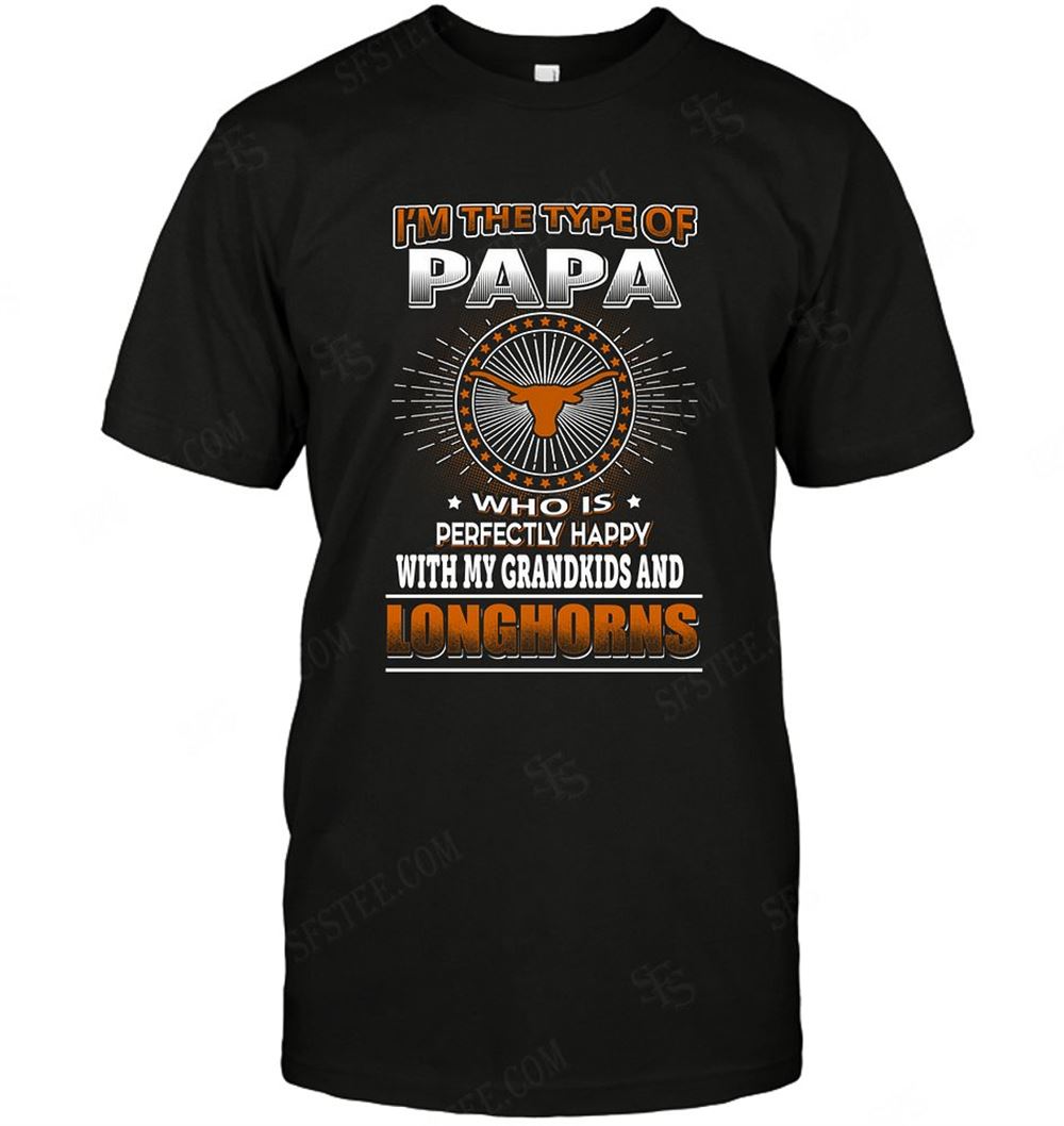 Limited Editon Ncaa Texas Longhorns Papa Loves Grandkids 