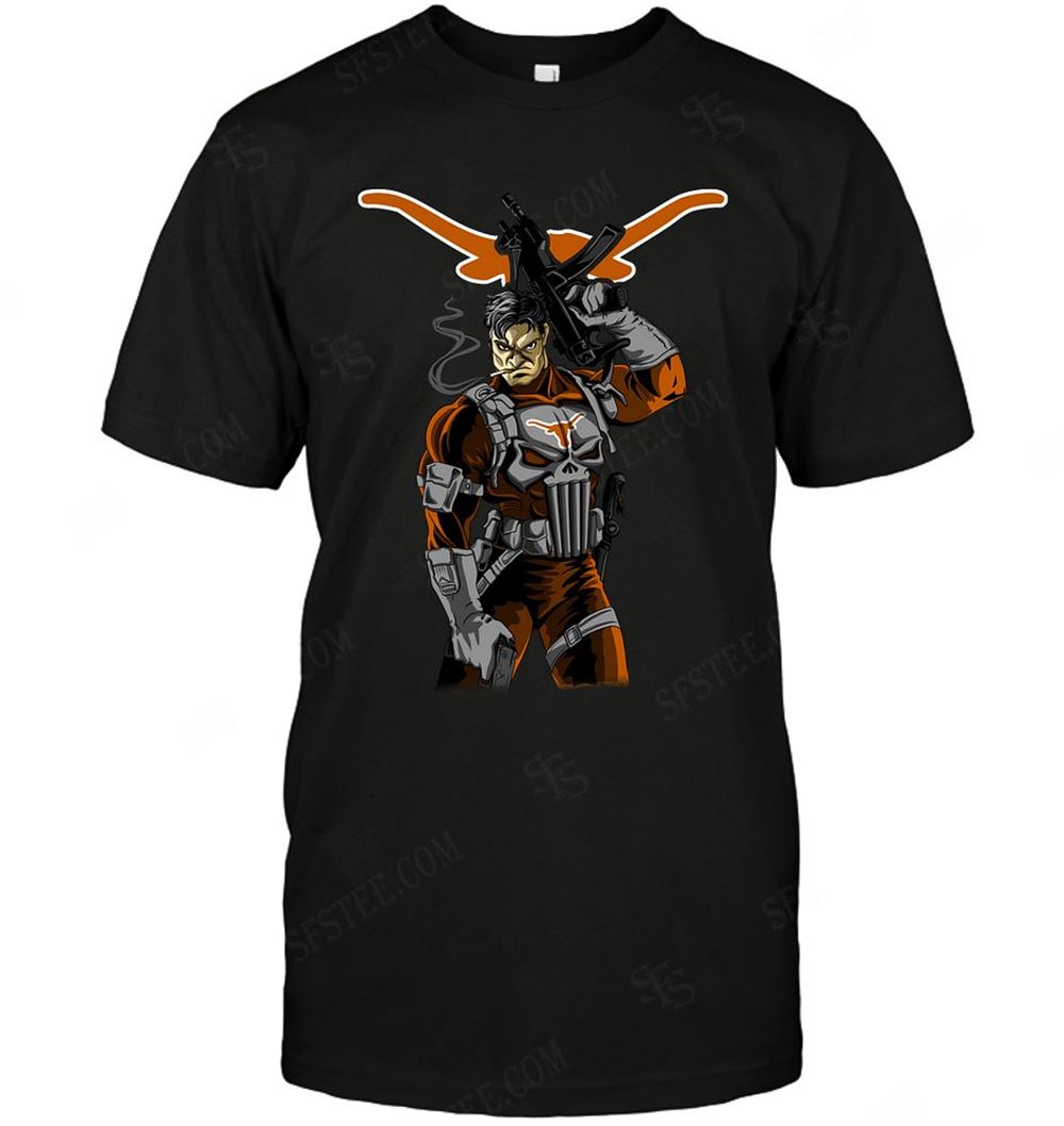 Gifts Ncaa Texas Longhorns Punisher Dc Marvel Jersey Superhero Avenger 