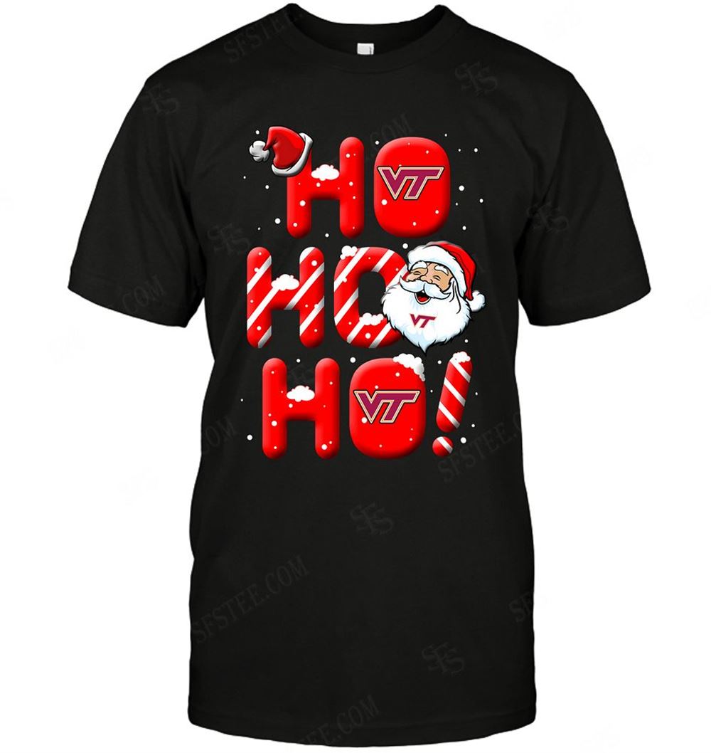 High Quality Ncaa Virginia Tech Hokies Noel Christmas Ho Ho Ho 