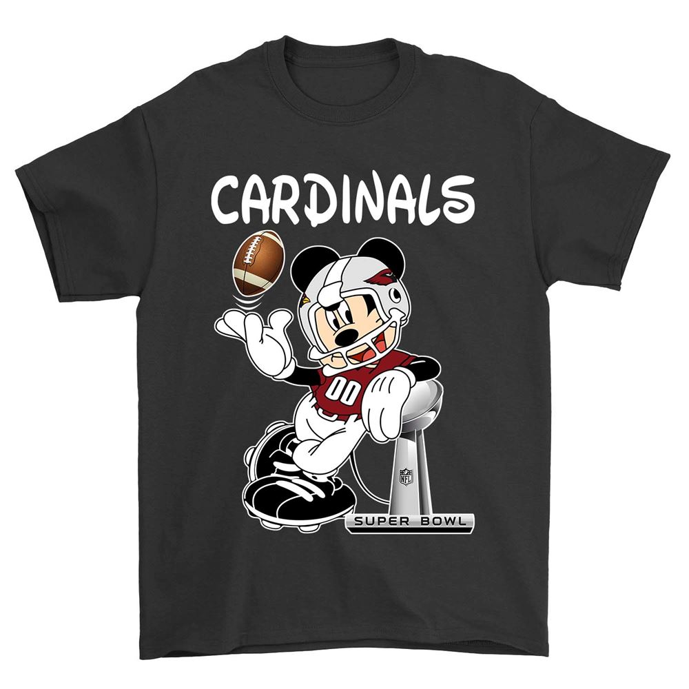 Awesome Nfl Arizona Cardinals Mickey Mouse Arizona Cardinals 
