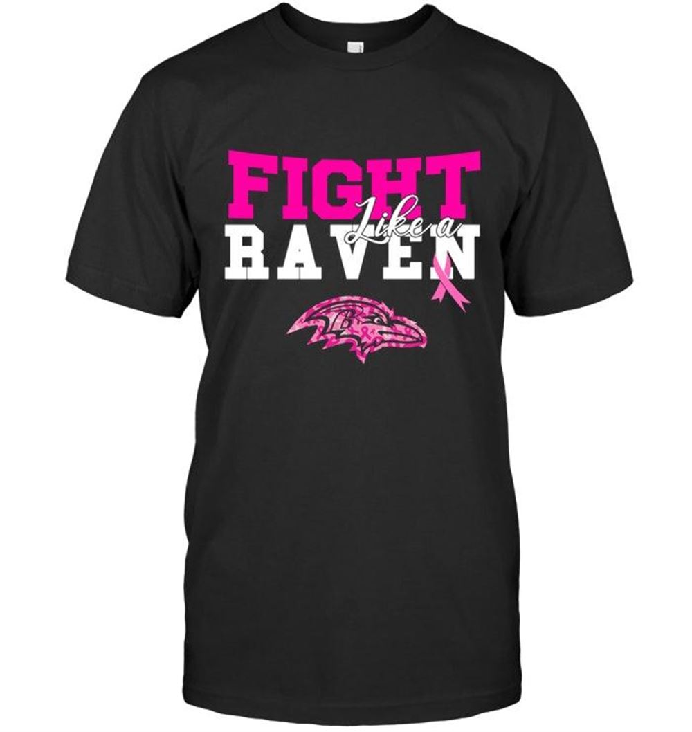 Attractive Nfl Baltimore Ravens Fight Like A Raven Baltimore Ravens Br East Cancer Support Fan Shirt 