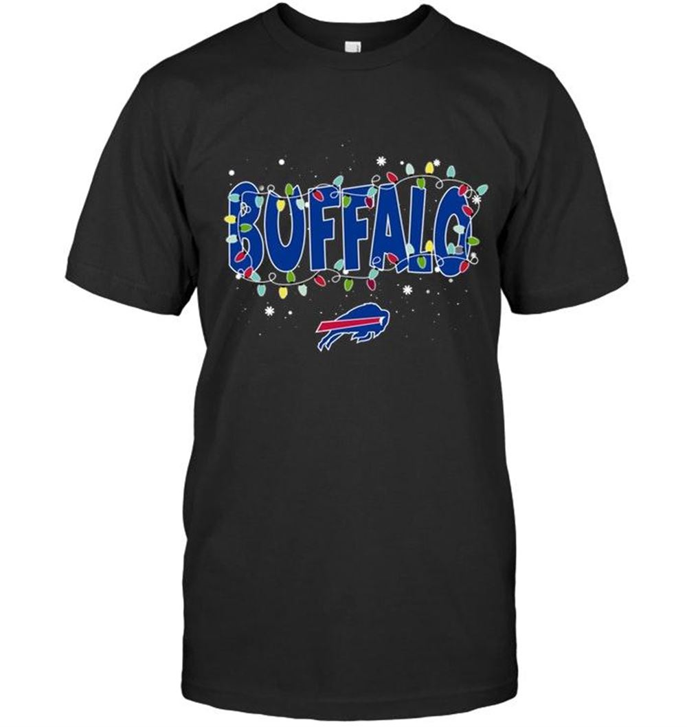 Amazing Nfl Buffalo Bills Christmas Fairy Lights T Shirt 
