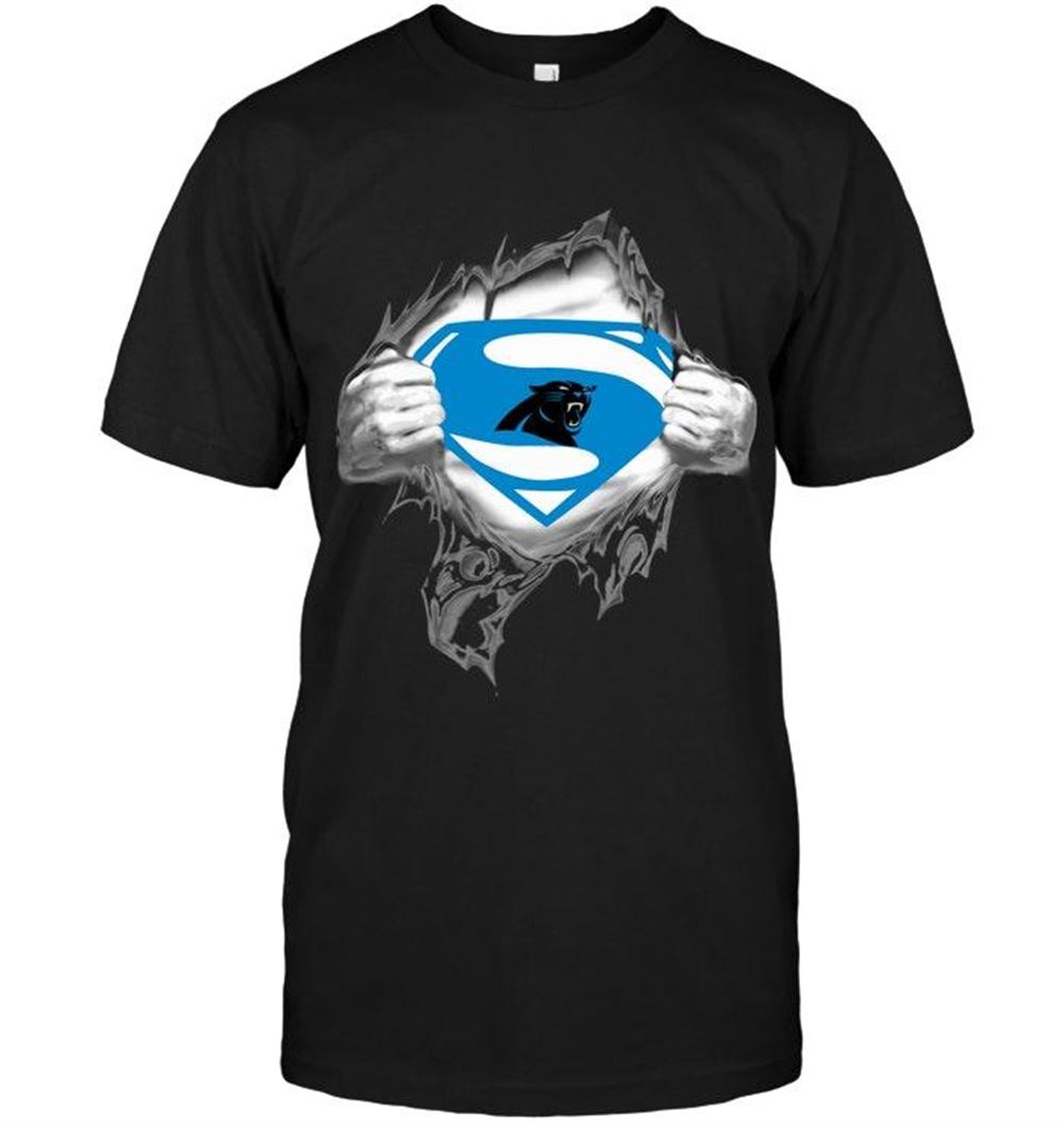 Amazing Nfl Carolina Panthers Superman Ripped Shirt 