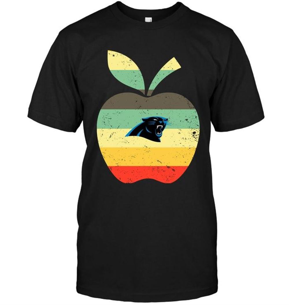 Promotions Nfl Carolina Panthers Teacher Apple Retro Shirt 