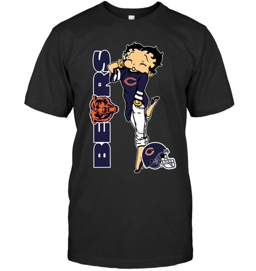 Awesome Nfl Chicago Bears Betty Boop Fan Shirt 