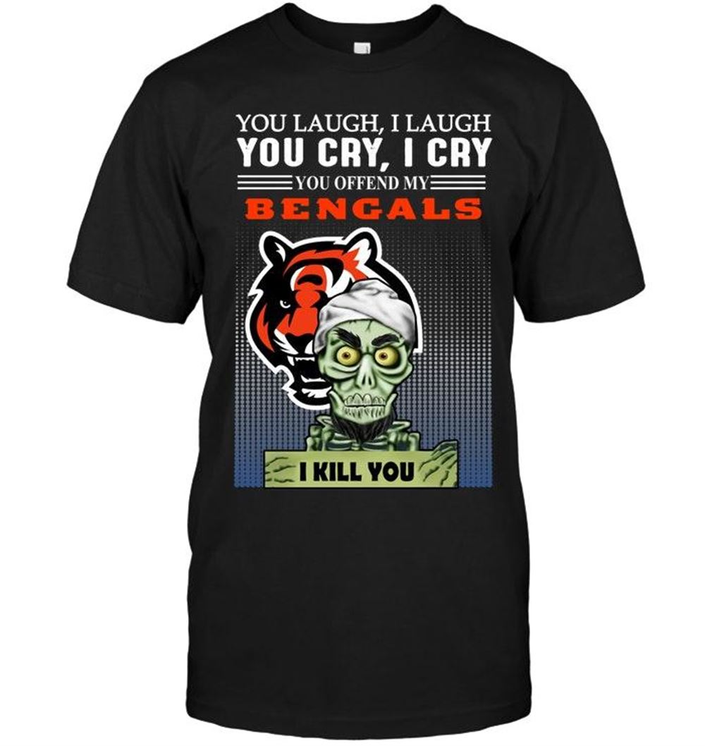 Promotions Nfl Cincinnati Bengals Achmed Offend My Cincinnati Bengals I Kill You Shirt 
