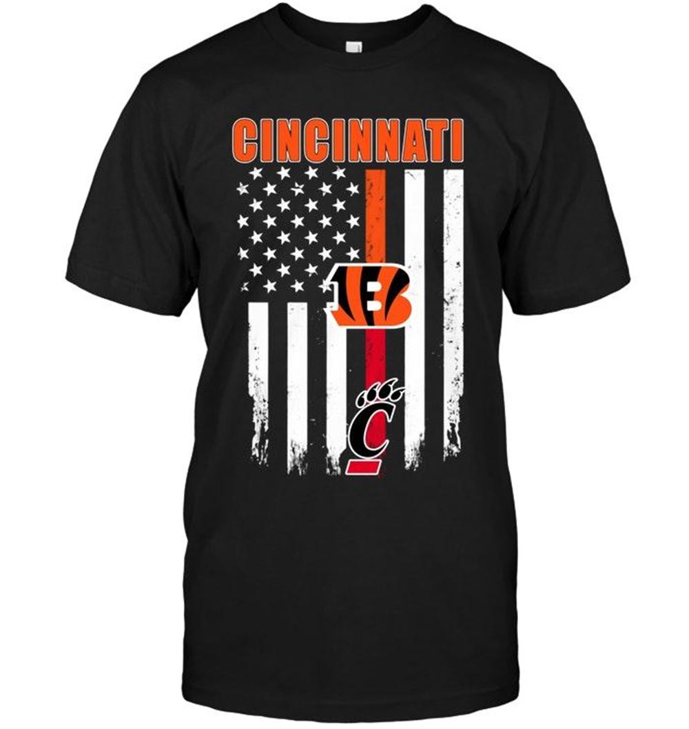 Awesome Nfl Cincinnati Bengals Cincinnati Cincinnati Bengals Cincinnati Bearcats American Flag Shirt 