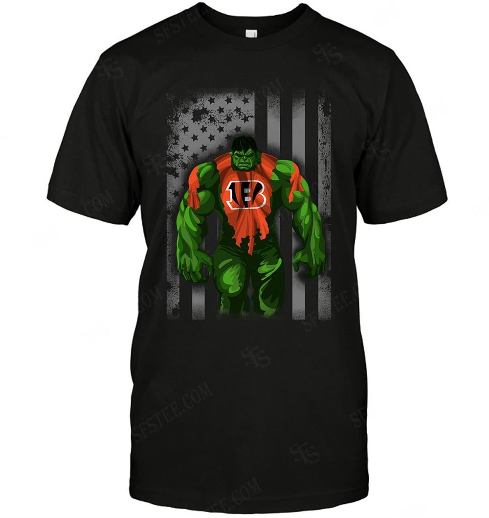 Limited Editon Nfl Cincinnati Bengals Hulk Dc Marvel Jersey Superhero Avenger 