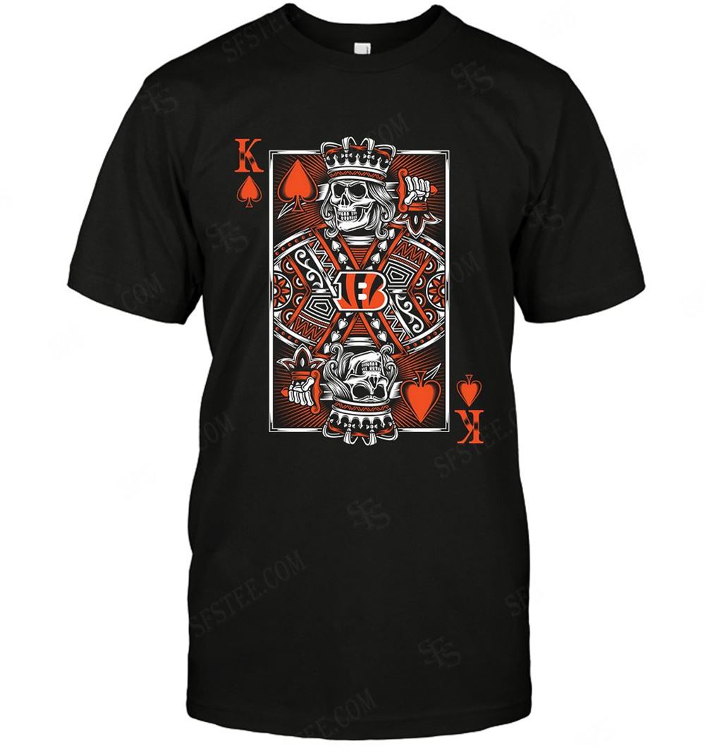 Awesome Nfl Cincinnati Bengals King Card Poker 