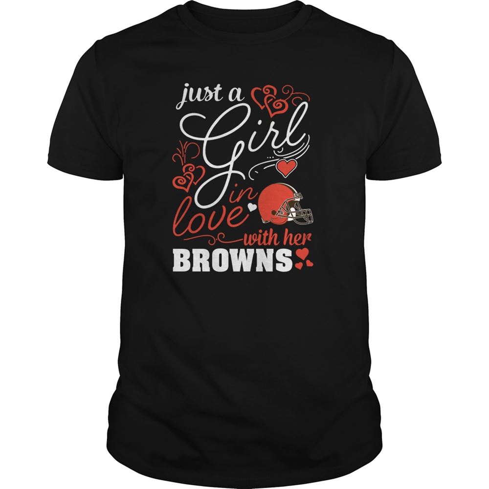 Special Nfl Cleveland Browns Just A Girl In Love With Her Cleveland Browns 