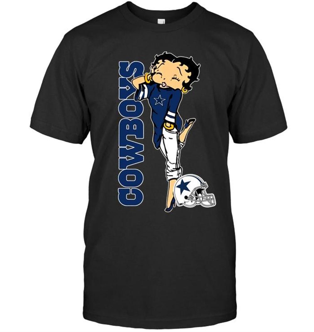 Promotions Nfl Dallas Cowboys Betty Boop Fan Shirt 
