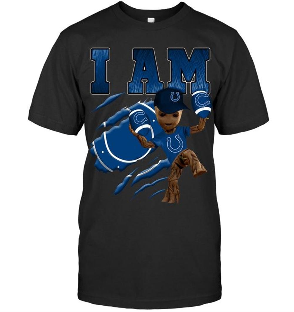 Interesting Nfl Indianapolis Colts I Am Groot Loves Indianapolis Colts Fan T Shirt 
