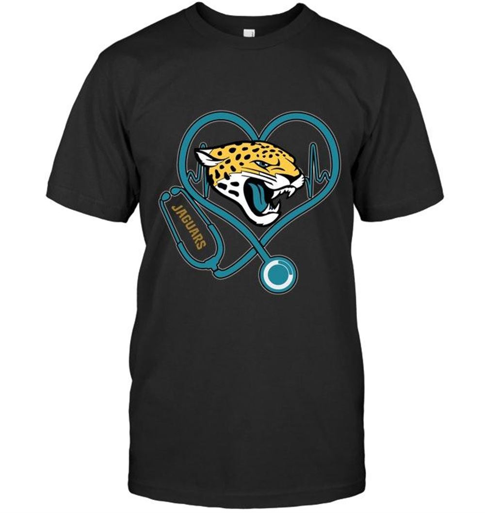 Promotions Nfl Jacksonville Jaguars Nurse Scope Love Heartbeat Shirt 